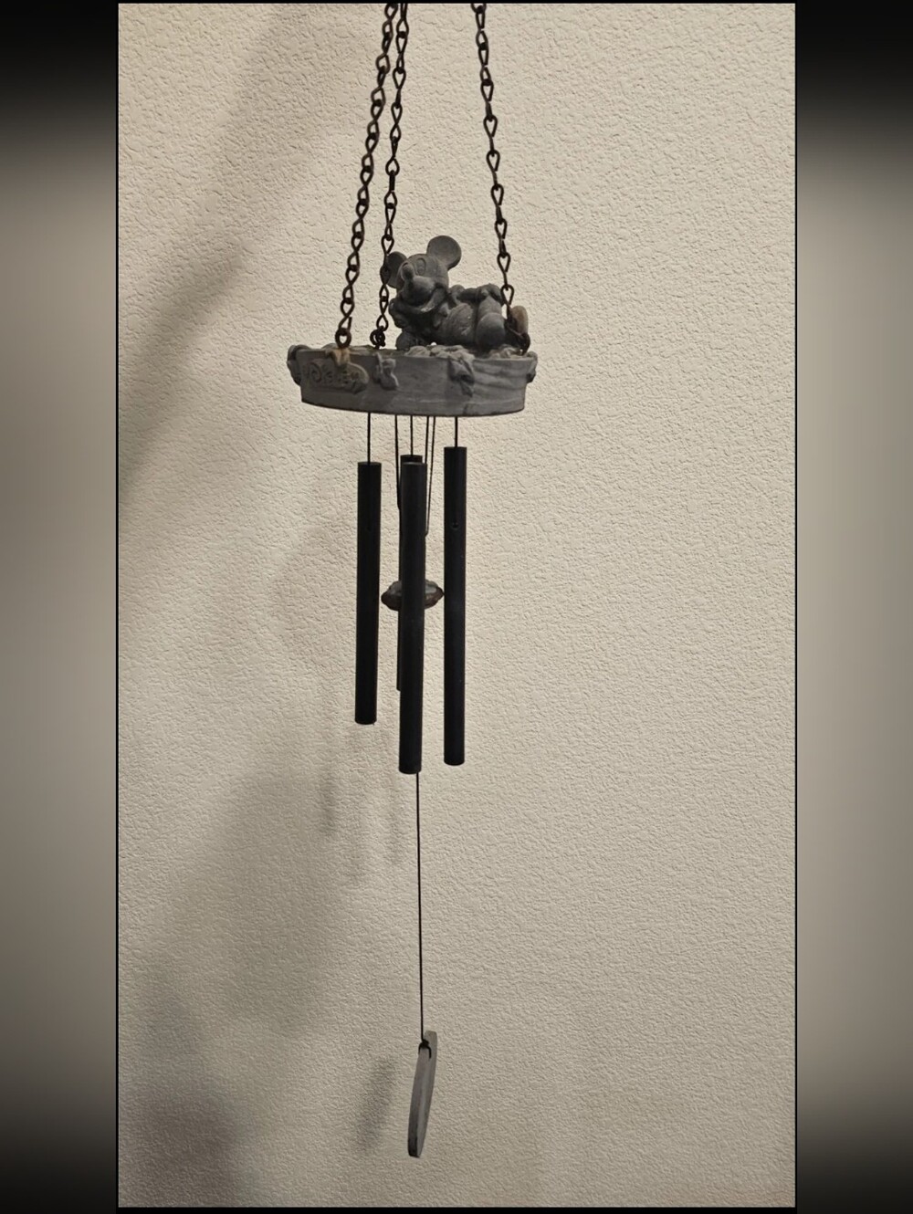 Disney Vintage Stone Mickey Mouse Windchime